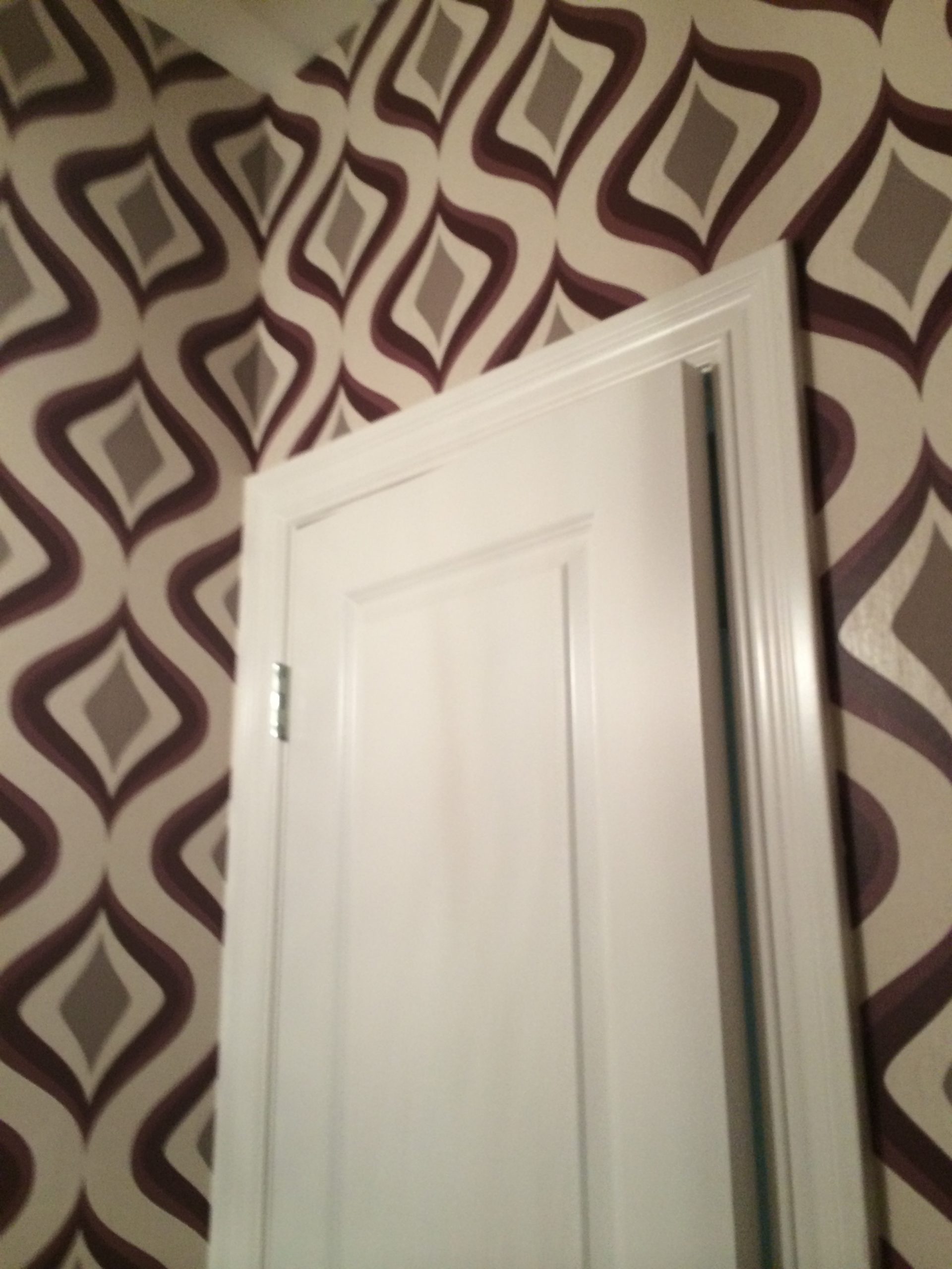 Professional wallcovering installation project