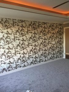 New wallpaper in a home