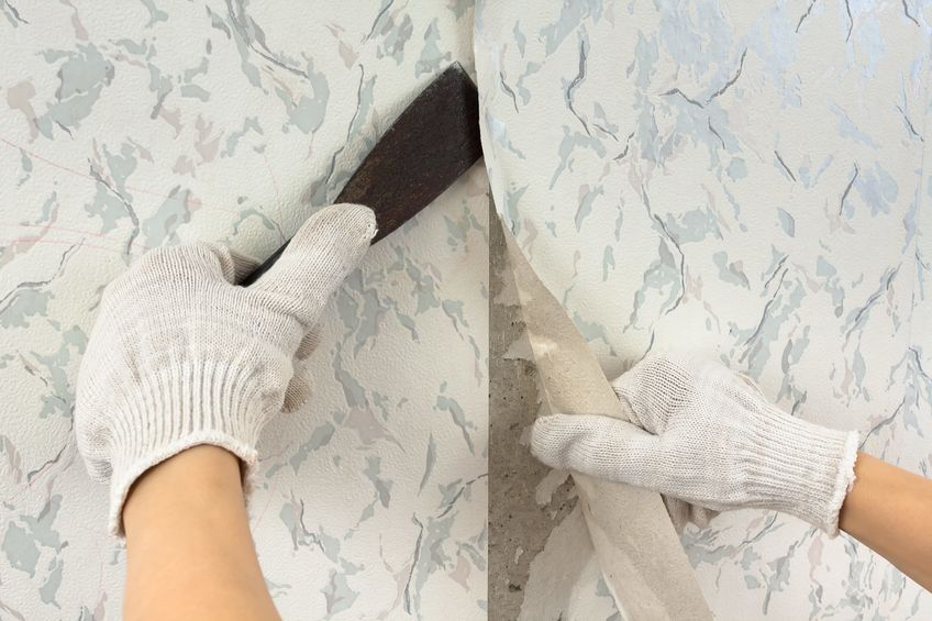 Wallpaper removal and wall preparation service